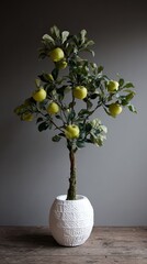 Handcrafted apple topiary 