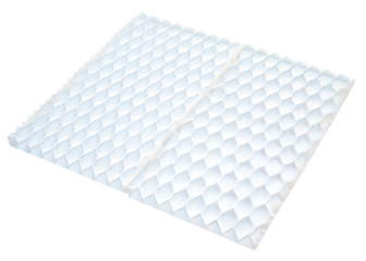 White Honeycomb Structure Panel With Hexagonal Cells graphic design isolated on a transparent background