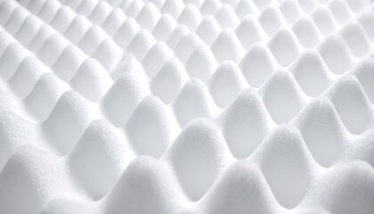 Fototapeta premium Close-up of white foam with textured bumps