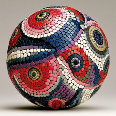 Moon - A luminous cyan orb wrapped in shimmering magenta scales