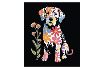 Funny Dog Graphic Tee &ndash; Dog Lover Shirt with Hand-Drawn Vector Design
