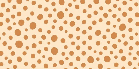 Minimal beige polka dot animal skin texture  Cute, childish, modern seamless pattern,   childish pattern,   baby pattern