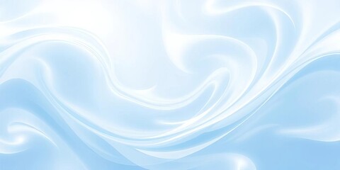 Swirling, ethereal white and blue abstract shapes, soft gradient , whimsical, design