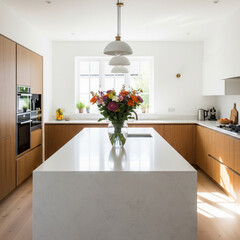 Cuisine et intérieur de maison modernes