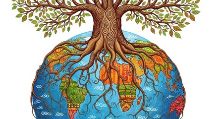 Global Tree of Life Interconnected Earth.