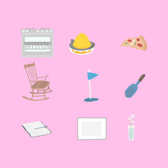 Cozy Home and Leisure Icons Collection