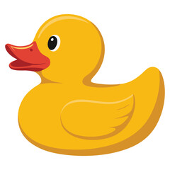 rubber duck isolated on white