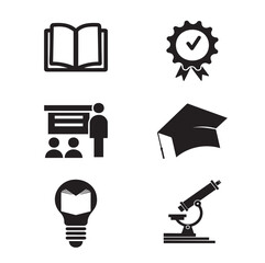 Business career icons. Vector illustration. Simplus series