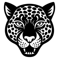 leopard head vector