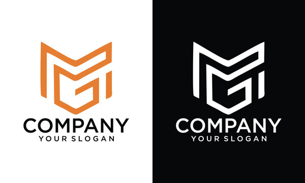 Creative MG GM Logo Monopgram Icon Vector Template