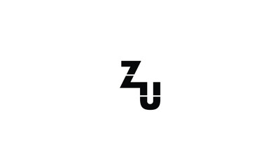 Obraz premium ZU,UZ,Z,U,U,Z abstract, letters, logo, monogram, style, symbols, ambitions, icons, 