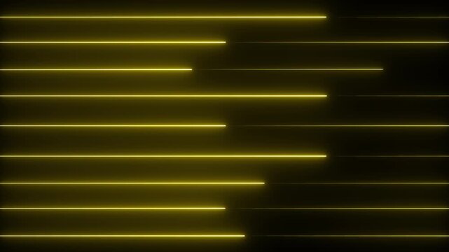 Glowing neon lines in rainbow color ,Modern colorful wallpaper. Futuristic abstract backdrop. Slow moving laser beams. Seamless loop animation 4k video .