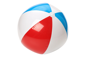 Colorful inflatable beach ball for summer fun and outdoor recreation at the pool or the beach