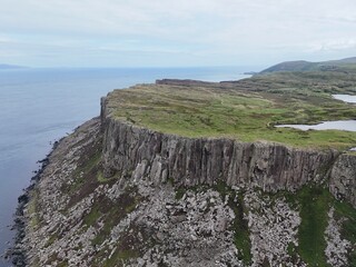 Majestic Coastal Cliff of Fair Head Overlooking the Ocean, Northern Ireland