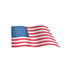 Obraz premium Waving American flag, stars and stripes, patriotic symbol.