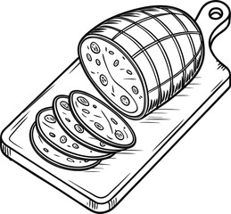 Vector illustration of a tin can and isolated bottle of beer with food and drink icons background