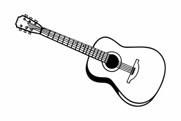 electric guitar isolated on white