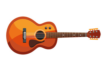 Obraz premium acoustic guitar vector illustration