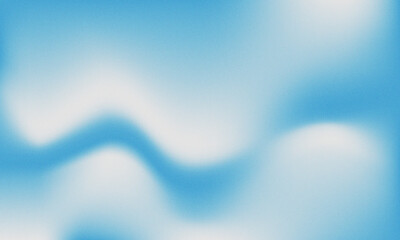 Abstract blue and white gradient background with grainy texture design