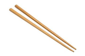 Natural bamboo chopsticks isolated on black background for sustainable dining and kitchen use