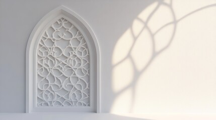 Ornate white wall decor