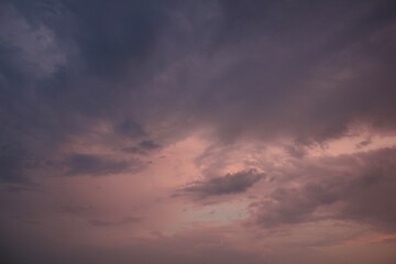 dramatic sky with clouds