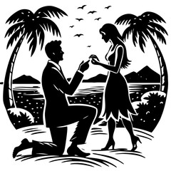Romantic Couple Enjoying Late Night Jazz Concert