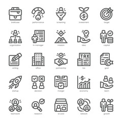 Partnership Icon pack for your website, mobile, presentation, and logo design. Partnership Icon outline design. Vector graphics illustration and editable stroke.