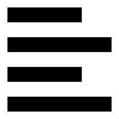 Obraz premium the image displays the Align Text Left icon .