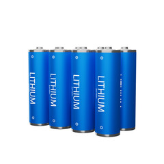 Rechargeable lithium ion batteries - li-ion cell batteries isolated PNG.