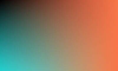 Gradient background with colorful shades of orange teal and green with a grungy textured finish