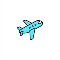 airplane icon hand drawn illustration artwork