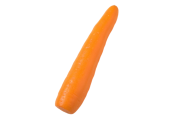 Fresh organic carrot isolated on white background for healthy eating and nutrition concept photo