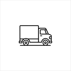 Fototapeta premium truck image icon hand drawn illustration artwork