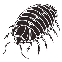 vector illustration of a cartoon worm