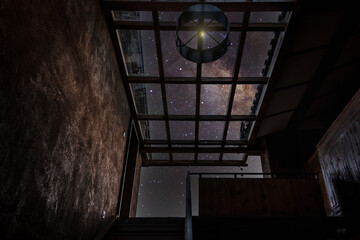 Fototapeta premium night starry sky