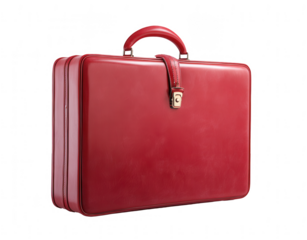red business suitcase