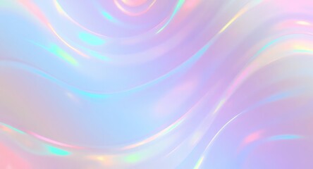Obraz premium Vibrant Iridescent Rainbow Abstract Background,holographic, rainbow, pastel, abstract, shimmer, colourful, reflective, prismatic, glossy