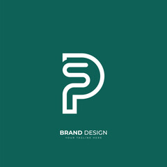 letter Ps or Sp unique royalty modern monogram logo