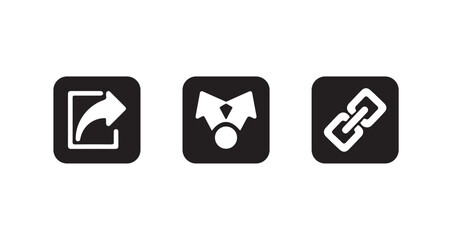 Sharing icon,  Icon share isolated on white background, Share arrow, link, connection icon,  Arrow symbol, vector illustration eps 10.