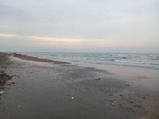 Sea & cloudy sky