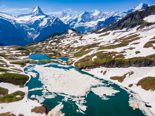 Bachalpsee lake, Swiss alps