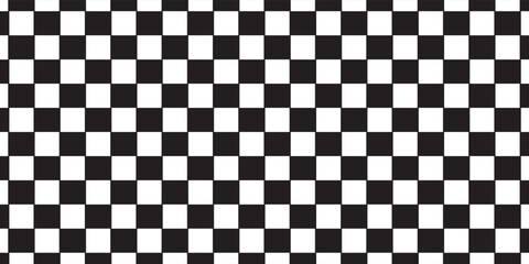 Black and white checkered pattern, Checkerboard seamless pattern. vector
