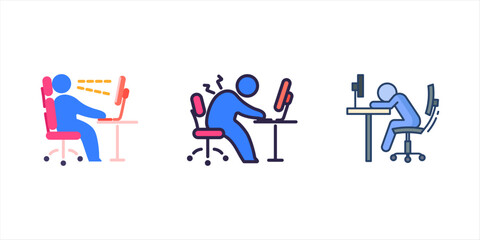 Back Pain, Back Pain icon, Back Pain Relief and Treatment Vector, Chronic Back Pain Illustration, Lower and Upper Back Pain Therapy, Muscle Pain Infographic Template Design