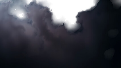 Floating dark spooky fog for halloween background realistic smoke fog in