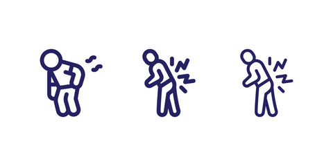 Back Pain, Back Pain icon, Back Pain Relief and Treatment Vector, Chronic Back Pain Illustration, Lower and Upper Back Pain Therapy, Muscle Pain Infographic Template Design