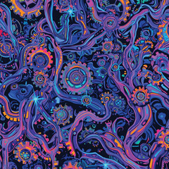 seamless pattern with paisley