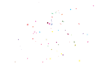 Abstract Geometric Shapes with Vibrant Colors on White isolated on a transparent background