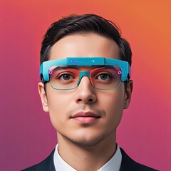 Innovative smart glasses transform professional appearance and enhance digital interaction in modern technology