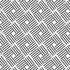 Seamless Crosshatch Geometric Pattern Vector. Abstract Crisscross Line Texture Tile, Minimal Monochrome Grid Mesh Background for Print, Web, Wallpaper, Packaging, and Branding.